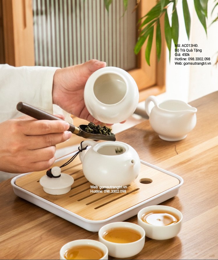 bộ ấm chén, mẫu ấm chén đẹp, quà tặng tân gia, quà tặng cao cấp